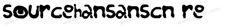 sourcehansanscn re字体转换